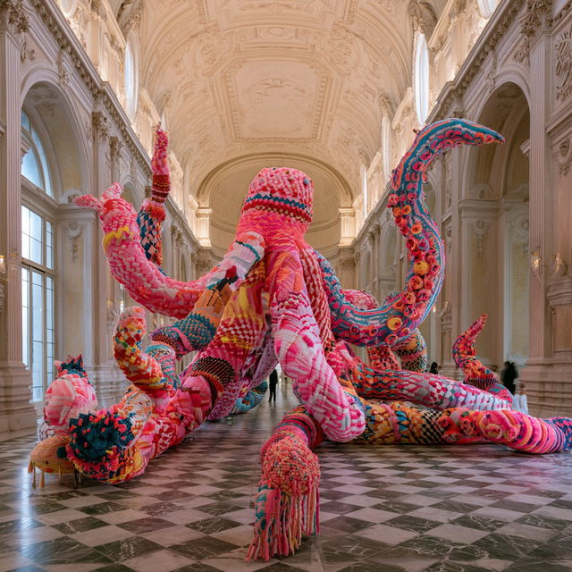 Joana Vasconcelos style, Midjourney V8.2, render 2 of 4