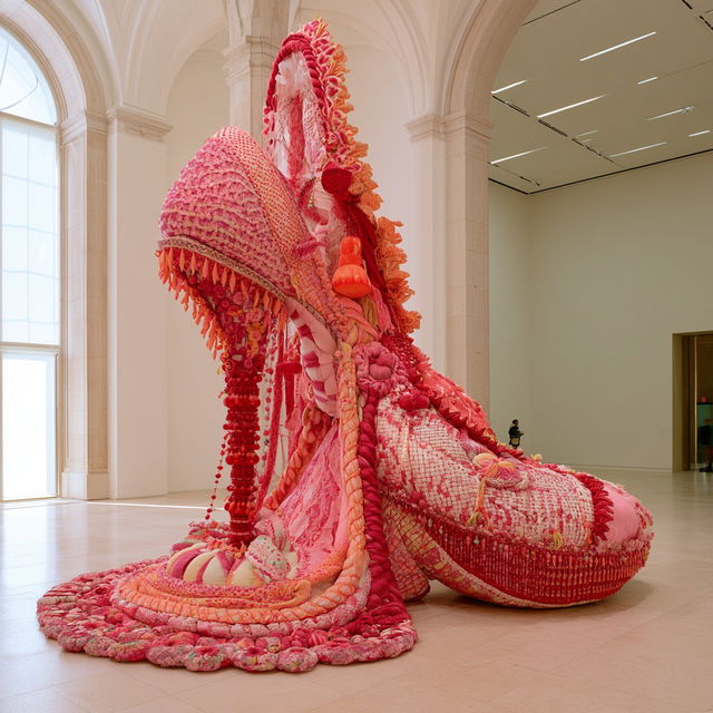 Joana Vasconcelos style, Midjourney V8.2, render 4 of 4