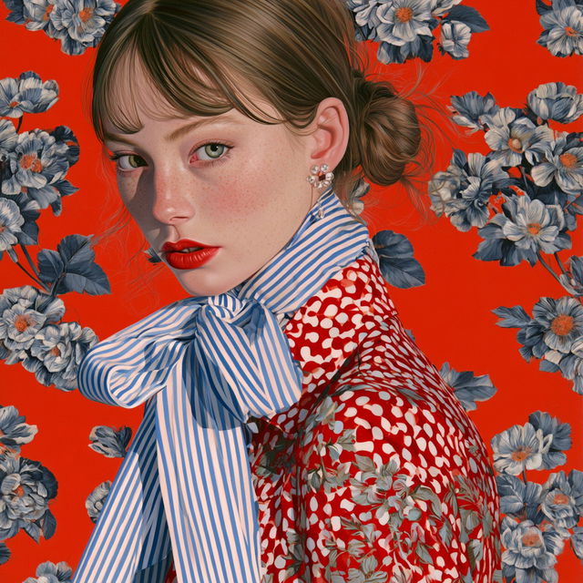 Jocelyn Hobbie style, Midjourney V8.2, render 2 of 4