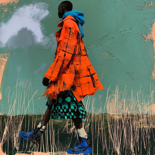 Joe Casely-Hayford style, Midjourney V8.2, render 3 of 4
