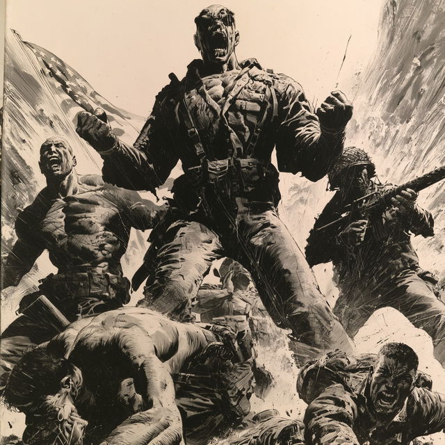 Joe Kubert style, Midjourney V8.2, render 4 of 4