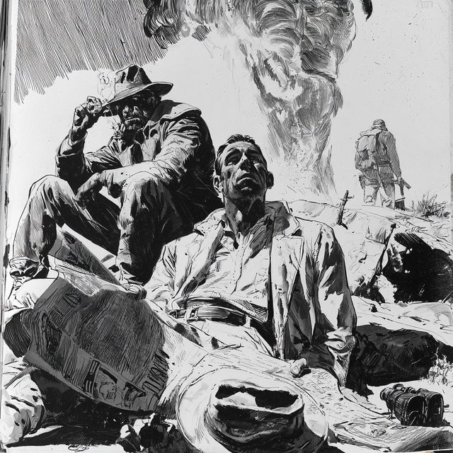 Joe Kubert style, Midjourney V8.2, render 3 of 4