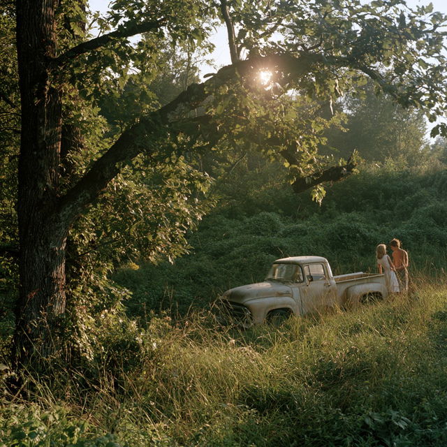 Joel Sternfeld style, Midjourney V8.2, render 2 of 4