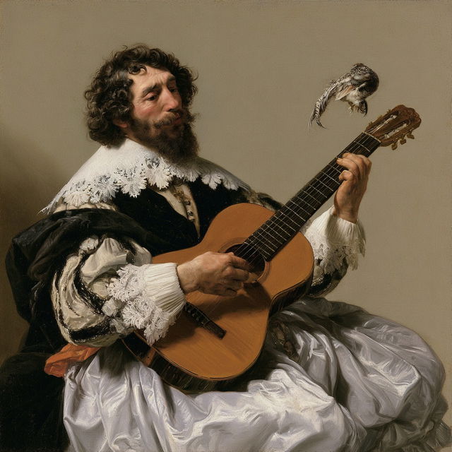 Johannes Cornelisz Verspronck style, Midjourney V8.2, render 4 of 4