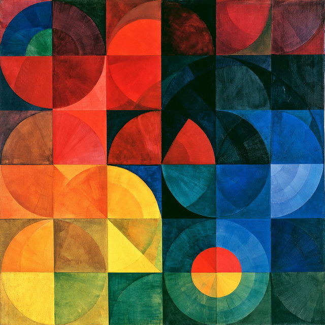 Johannes Itten style, Midjourney V8.2, render 3 of 4