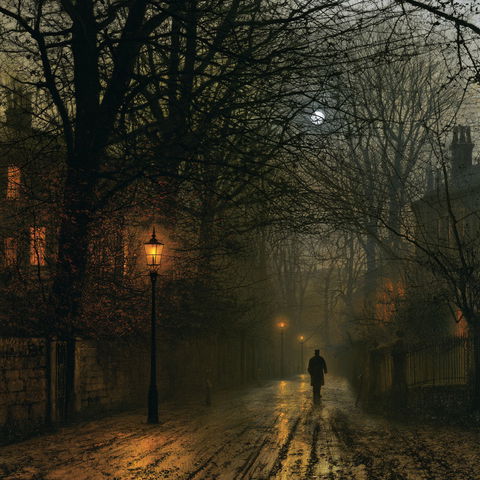 John Atkinson Grimshaw style (Painters), Midjourney V8.2