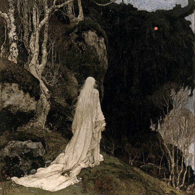 John Bauer style, Midjourney V8.2, render 3 of 4