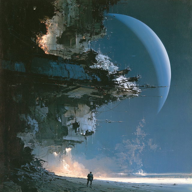 John Berkey style, Midjourney V8.2, render 2 of 4