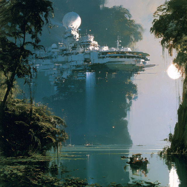 John Berkey style, Midjourney V8.2, render 4 of 4