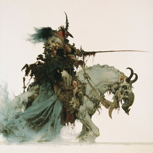 John Blanche style, Midjourney V8.2, render 2 of 4