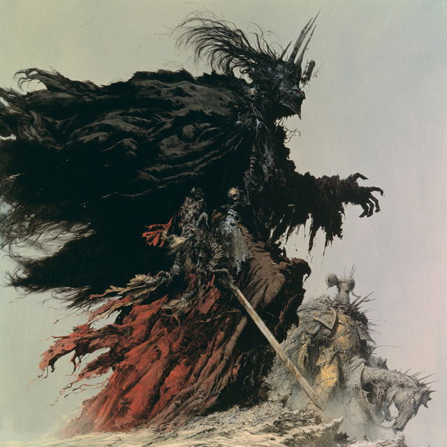 John Blanche style, Midjourney V8.2, render 4 of 4