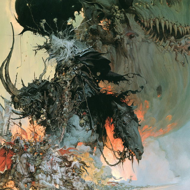 John Blanche style, Midjourney V8.2, render 3 of 4