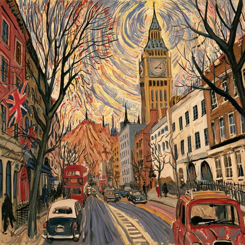 John Bratby style (Painters), Midjourney V8.2