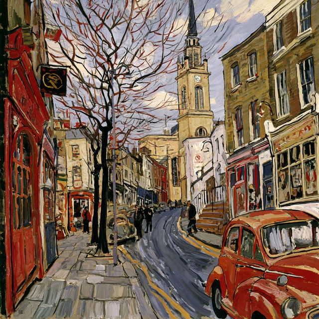John Bratby style, Midjourney V8.2, render 3 of 4