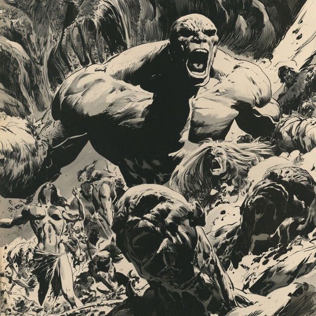 John Buscema style, Midjourney V8.2, render 2 of 4