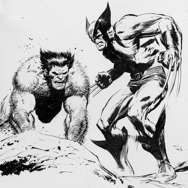 John Buscema style, Midjourney V8.2, render 1 of 4