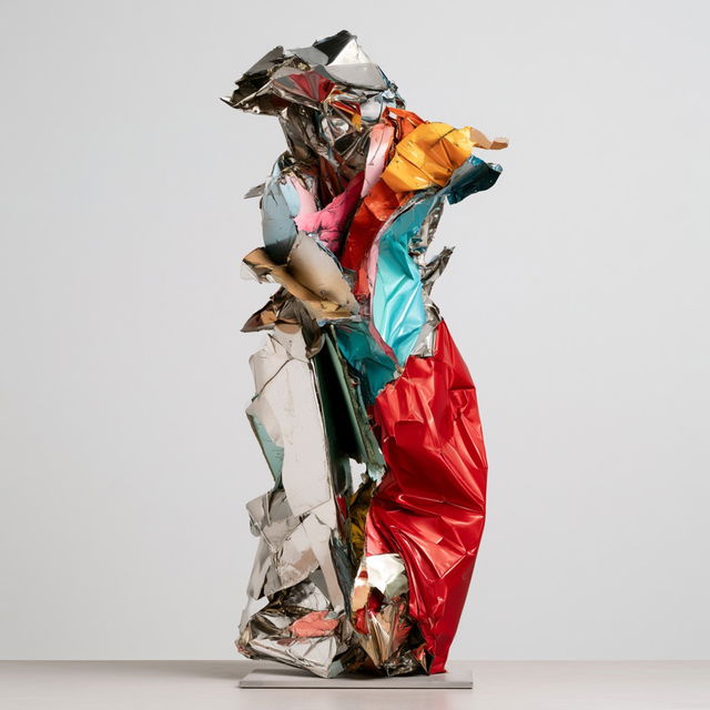 John Chamberlain style, Midjourney V8.2, render 1 of 4