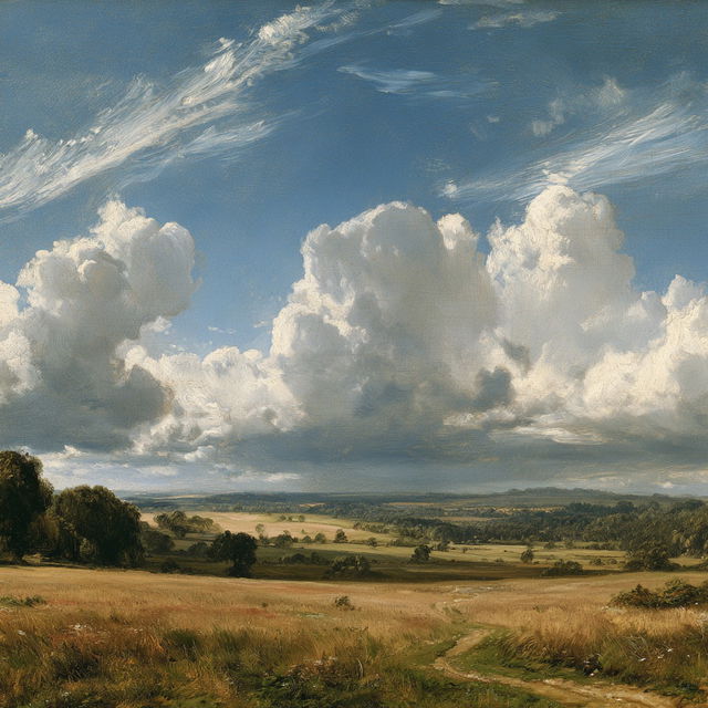 John Constable style, Midjourney V8.2, render 1 of 4