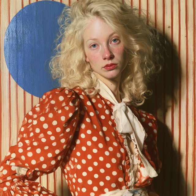 John Currin style, Midjourney V8.2, render 2 of 4