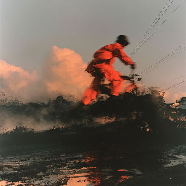 John Divola style, Midjourney V8.2, render 3 of 4