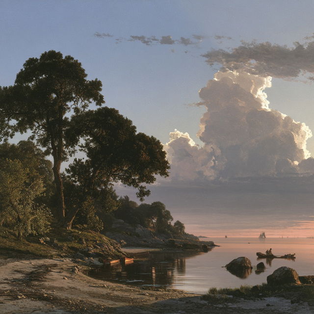 John Frederick Kensett style, Midjourney V8.2, render 3 of 4