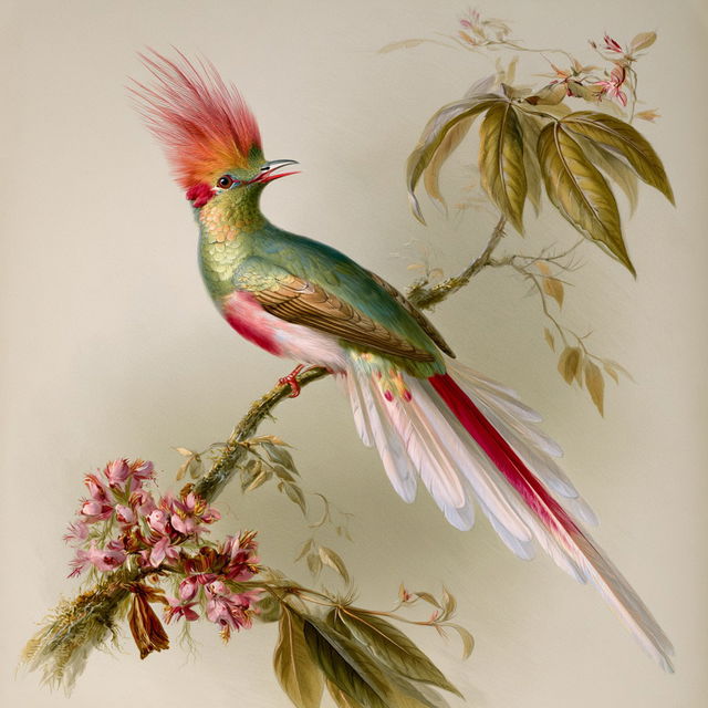 John Gould style, Midjourney V8.2, render 4 of 4