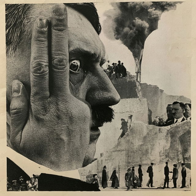 John Heartfield style, Midjourney V8.2, render 1 of 4