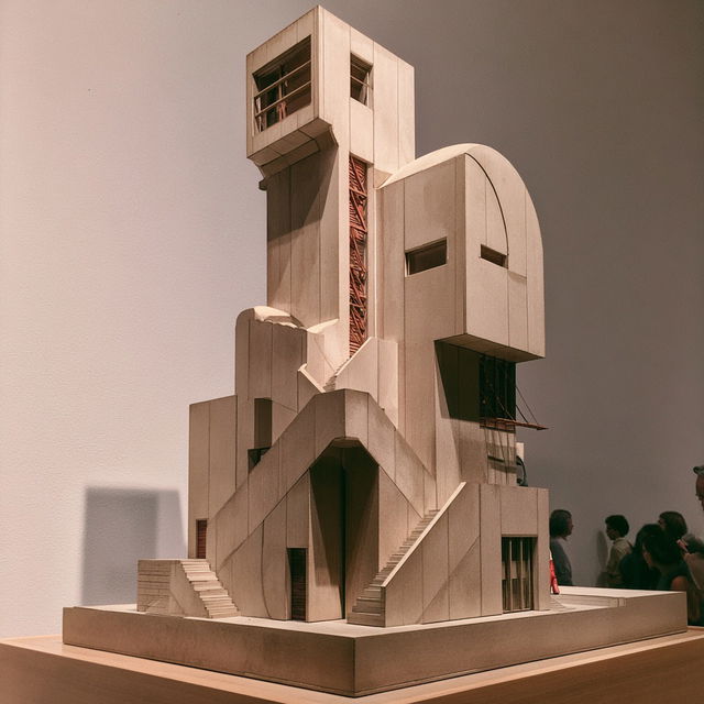 John Hejduk style, Midjourney V8.2, render 1 of 4