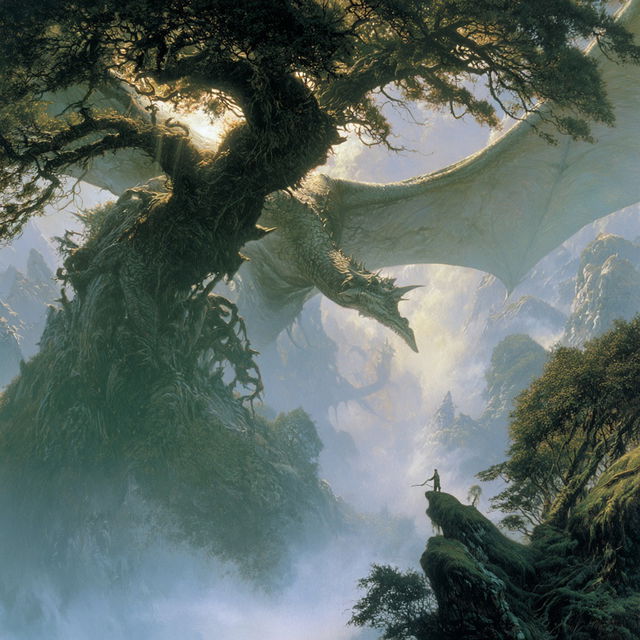 John Howe style, Midjourney V8.2, render 2 of 4