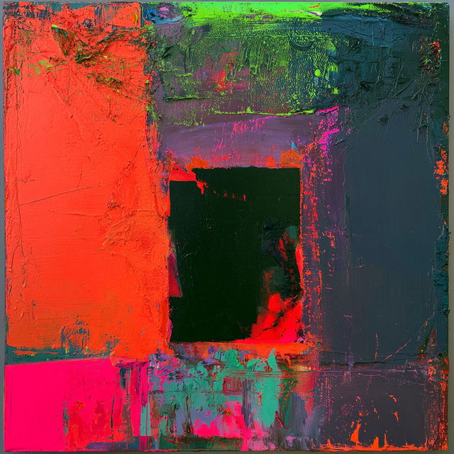 John Hoyland style, Midjourney V8.2, render 1 of 4