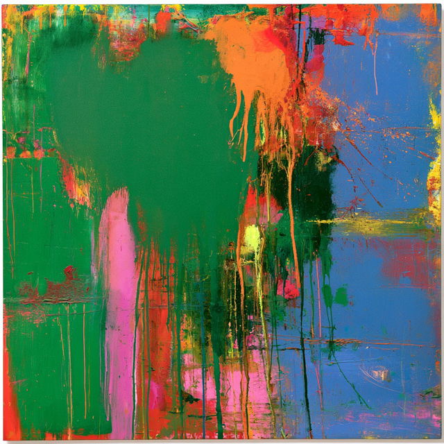 John Hoyland style, Midjourney V8.2, render 3 of 4
