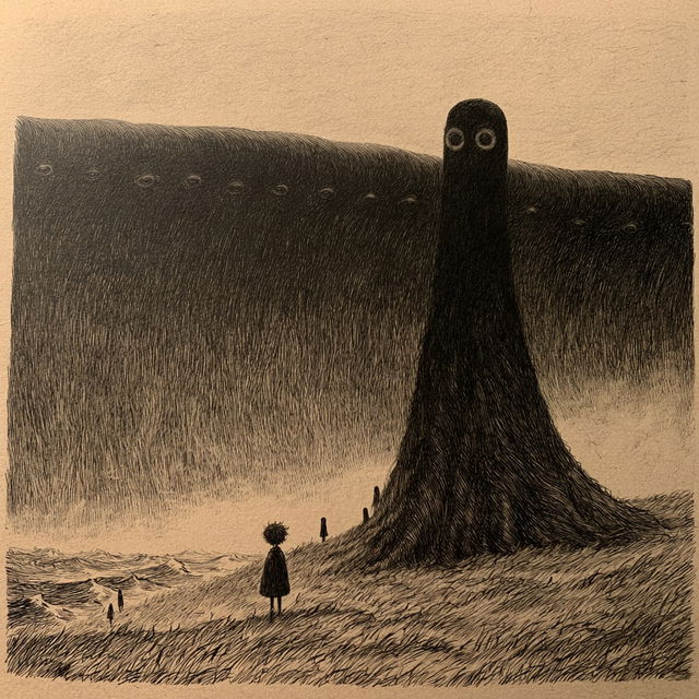 John Kenn Mortensen style, Midjourney V8.2, render 2 of 4