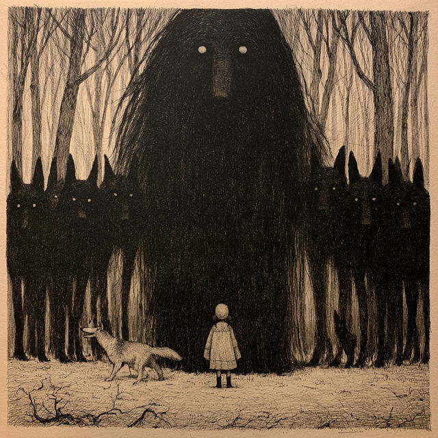 John Kenn Mortensen style, Midjourney V8.2, render 1 of 4
