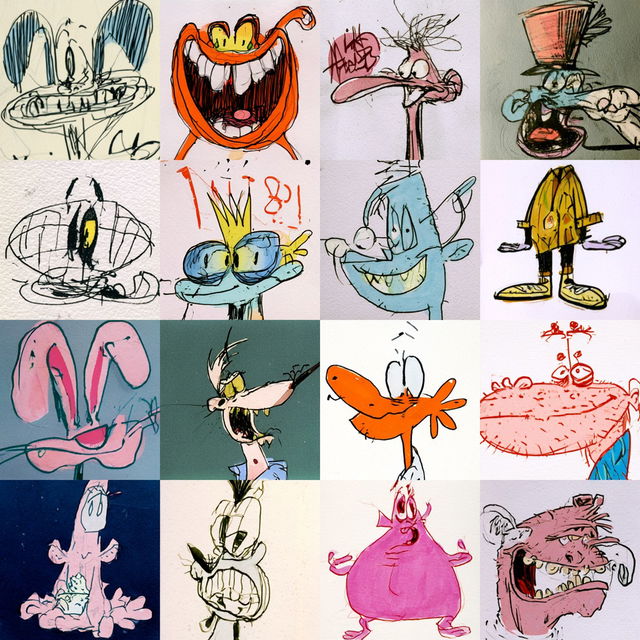 John Kricfalusi style, Midjourney V8.2, render 4 of 4