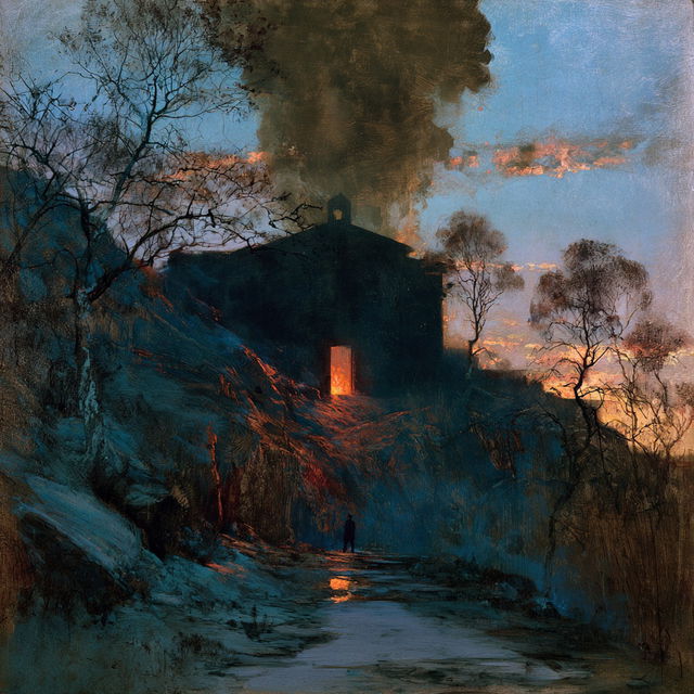 John La Farge style, Midjourney V8.2, render 4 of 4