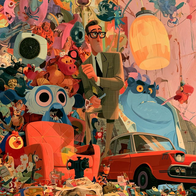 John Lasseter style, Midjourney V8.2, render 2 of 4