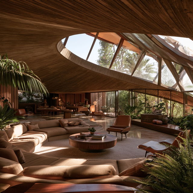 John Lautner style, Midjourney V8.2, render 4 of 4