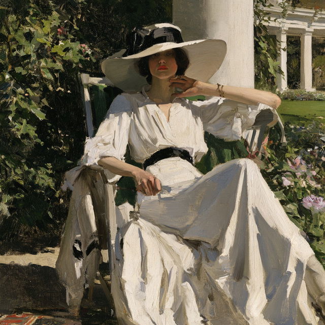 John Lavery style, Midjourney V8.2, render 2 of 4