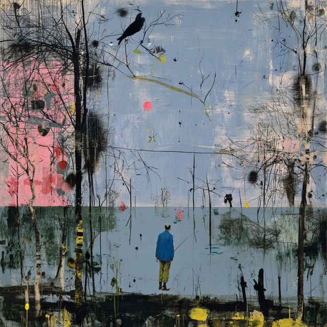 John Lurie style, Midjourney V8.2, render 1 of 4