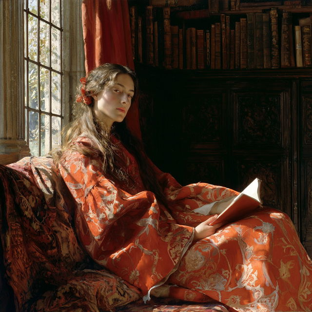 John Maler Collier style, Midjourney V8.2, render 3 of 4
