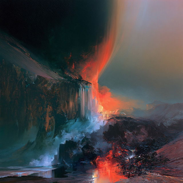 John Martin style, Midjourney V8.2, render 3 of 4