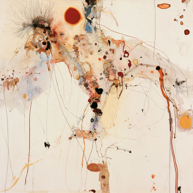 John Olsen style, Midjourney V8.2, render 4 of 4