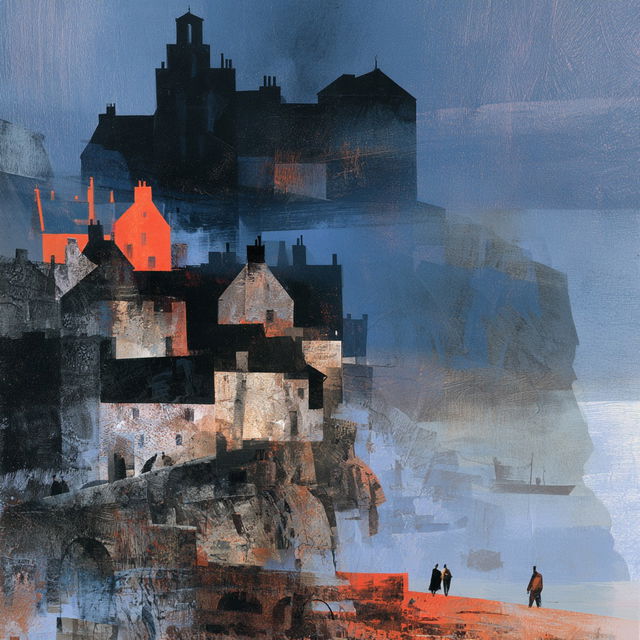 John Piper style, Midjourney V8.2, render 3 of 4