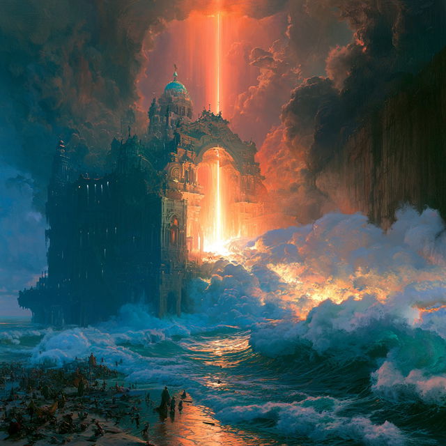 John Pitre style, Midjourney V8.2, render 2 of 4