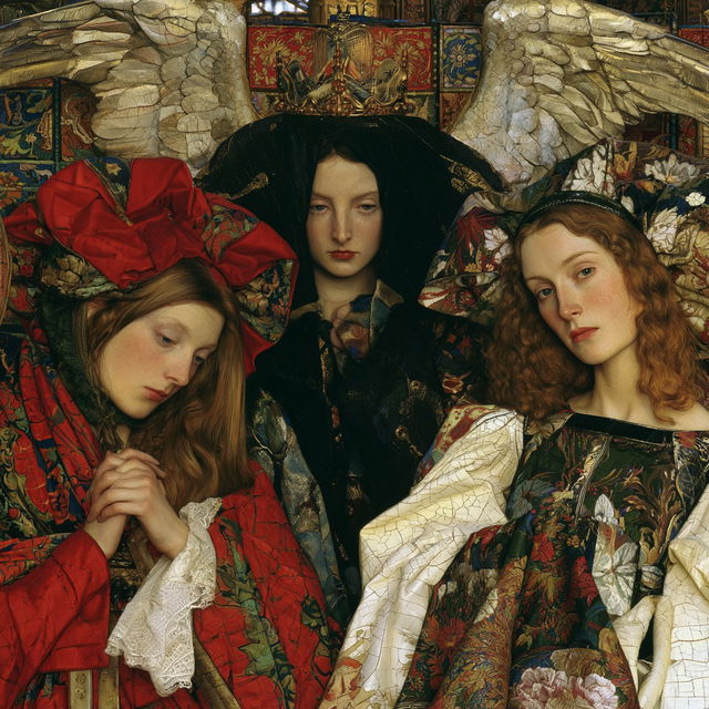 John Roddam Spencer Stanhope style, Midjourney V8.2, render 2 of 4