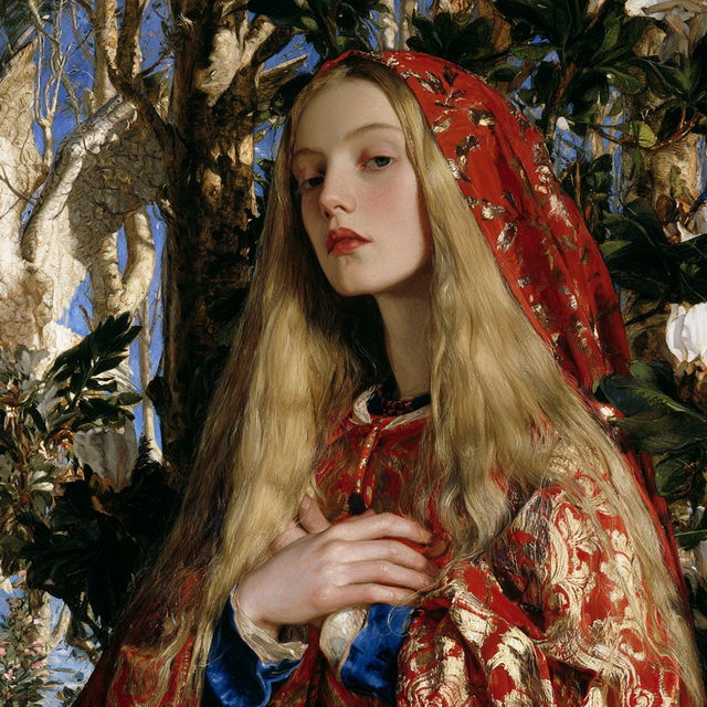 John Roddam Spencer Stanhope style, Midjourney V8.2, render 1 of 4
