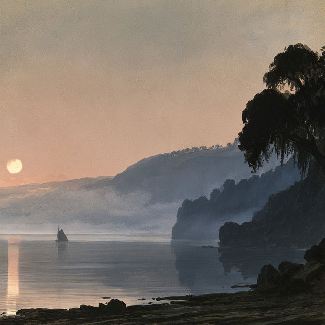 John Sell Cotman style, Midjourney V8.2, render 3 of 4