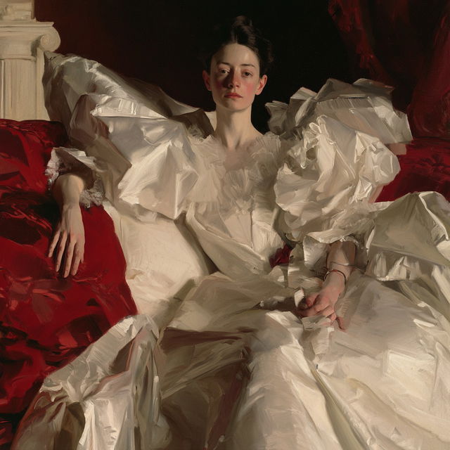 John Singer Sargent style, Midjourney V8.2, render 1 of 4