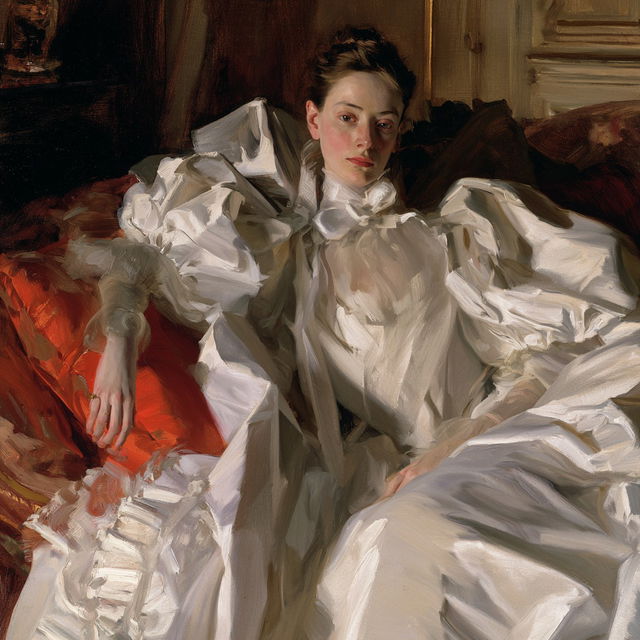 John Singer Sargent style, Midjourney V8.2, render 4 of 4