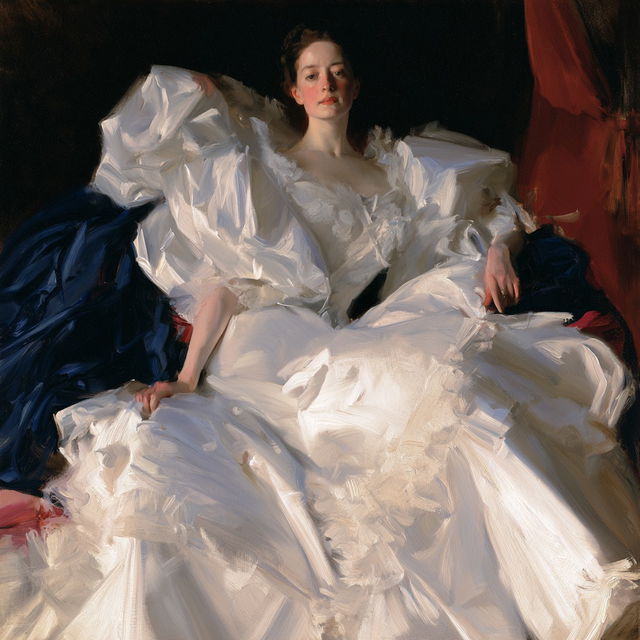 John Singer Sargent style, Midjourney V8.2, render 3 of 4